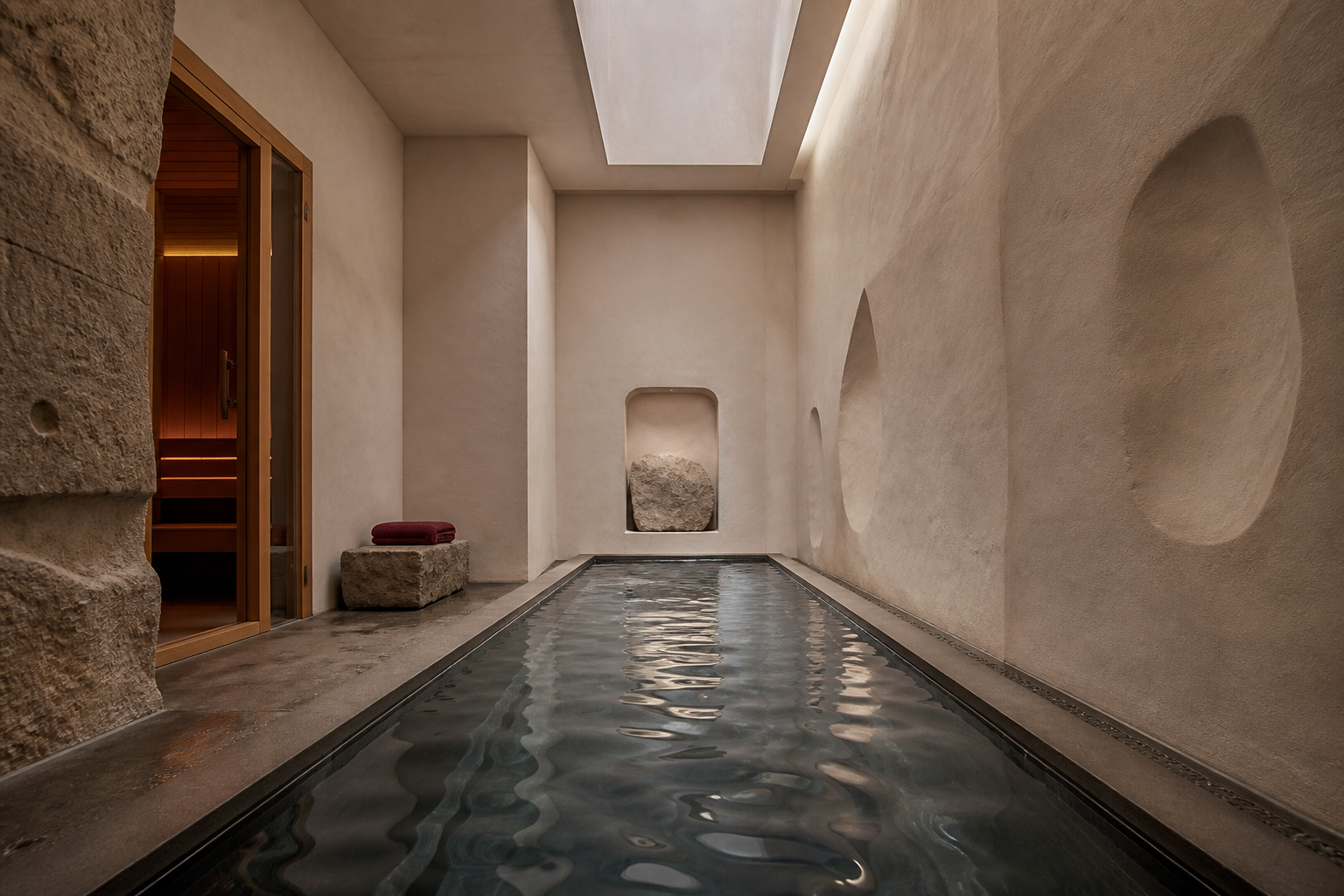 Thermal room at Dungeon Recording Hotel